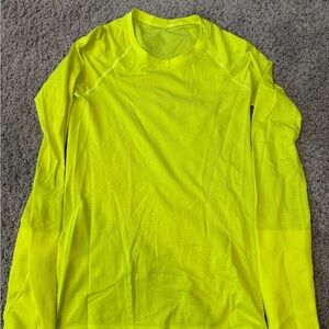 lululemon athletica Neon Yellow Long Sleeve Top